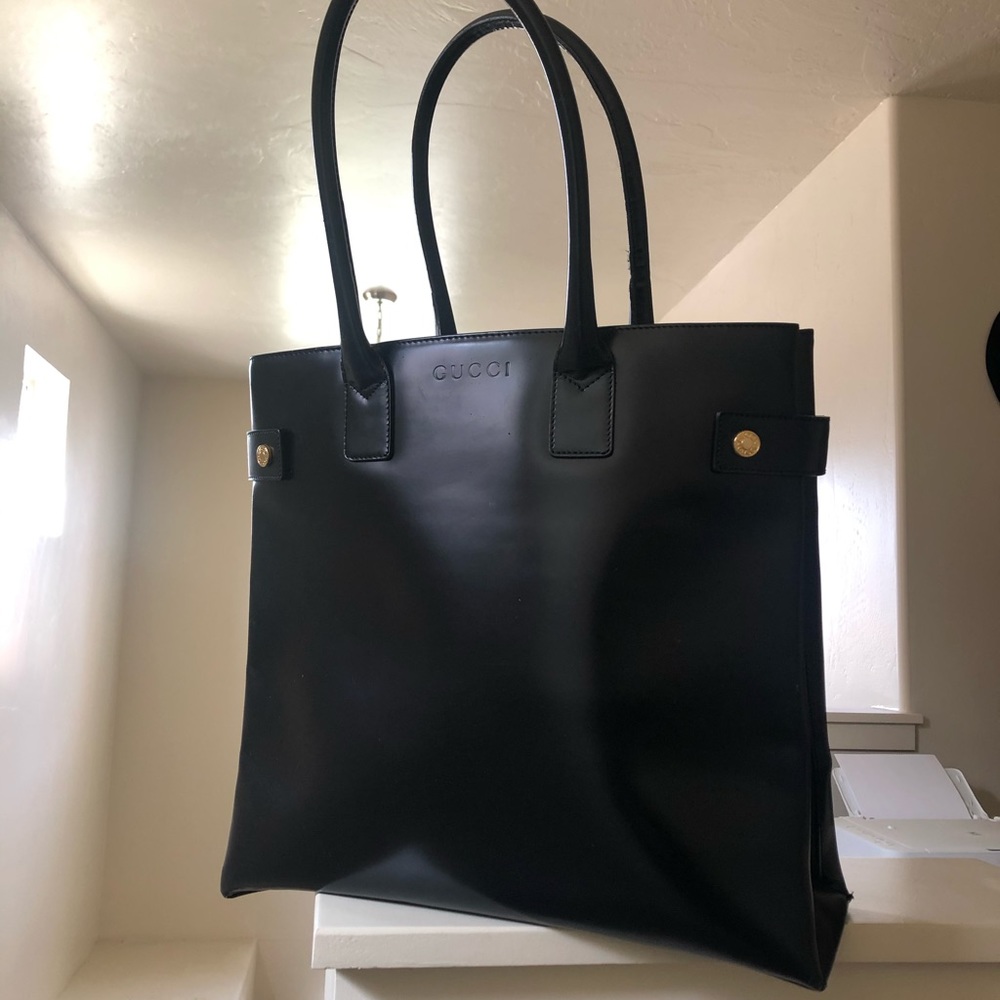 Large Gucci Leather Tote Bag